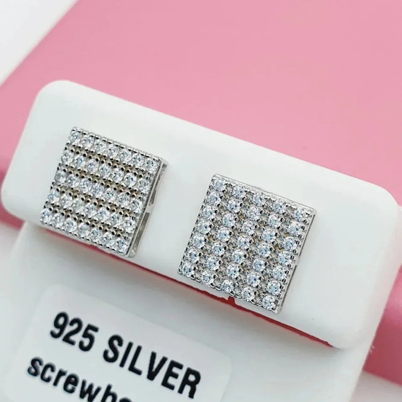 - "925 Sterling Silver Cubic Zirconia Earrings, U19254522 - Picture 5 of 11